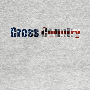 American Flag Cross Country T-Shirt